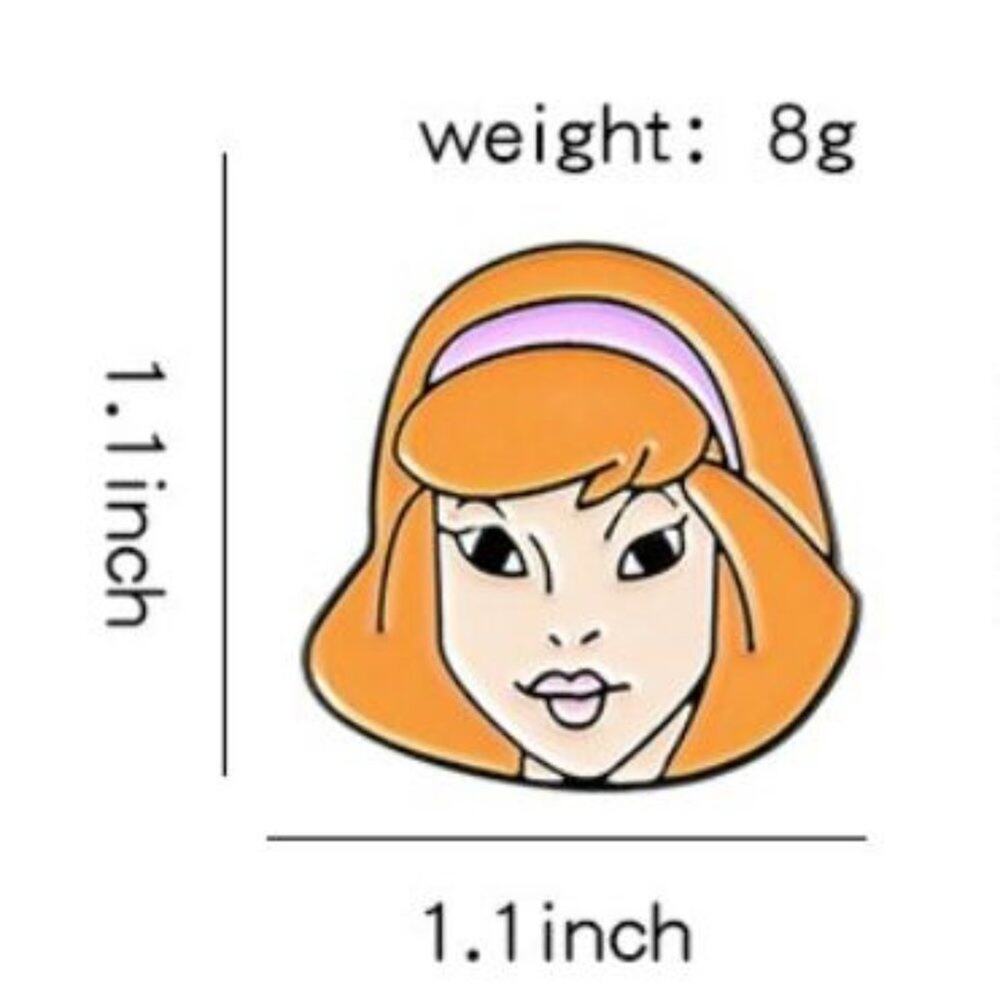 Daphne from Scooby Doo Pin Brooch